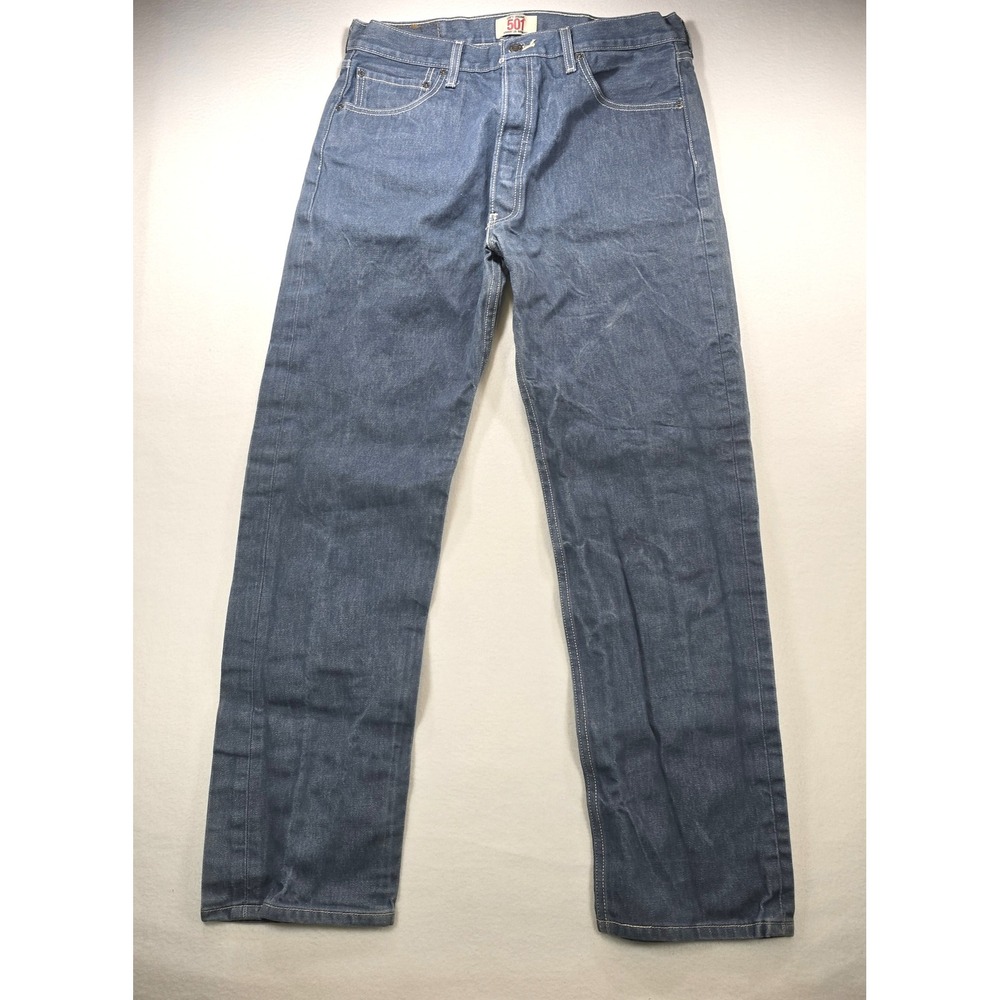 Levis 501 Original Mens Straight Leg Button‎ Fly Denim Jeans 36x34 Medium Wash